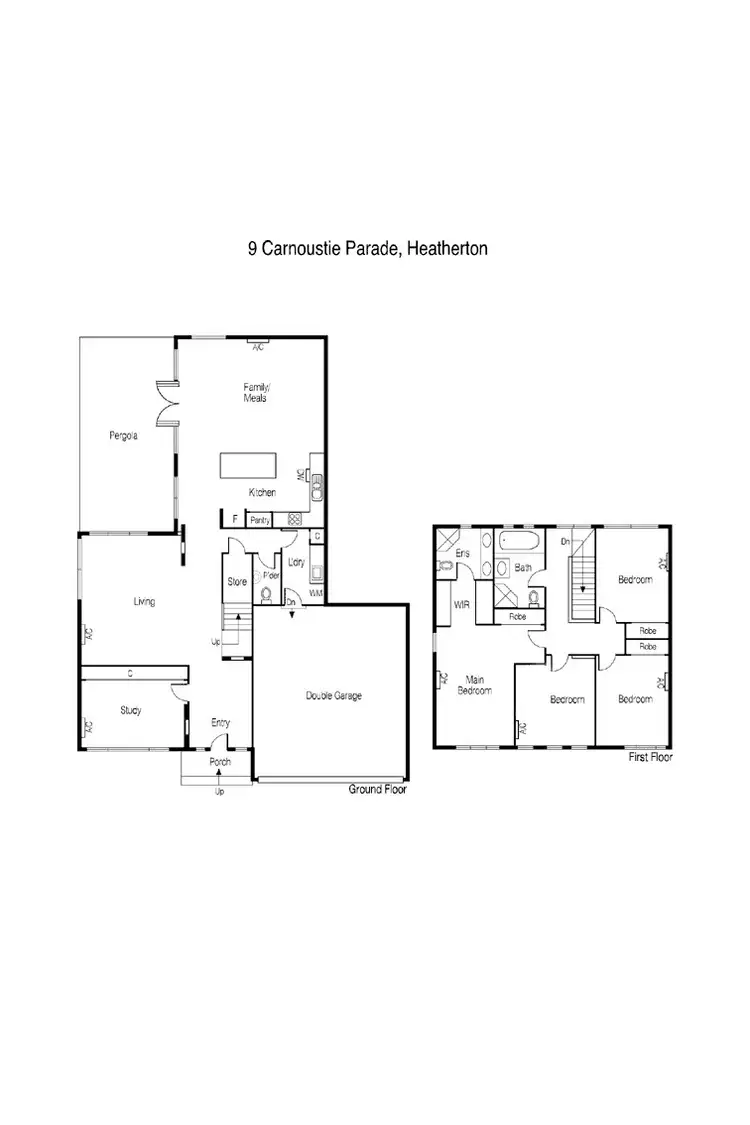 Floorplan of Homely house listing, 9 Carnoustie Parade, Heatherton VIC 3202