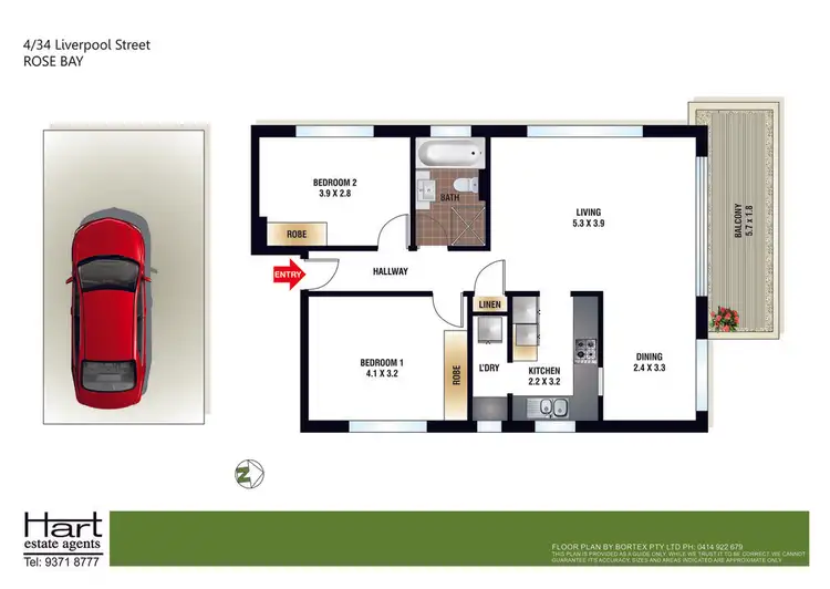 Floorplan of Homely apartment listing, 4/34 Liverpool Street, Rose Bay NSW 2029