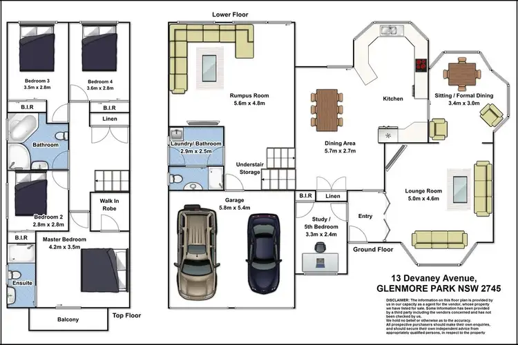 Floorplan of Homely house listing, 13 Devaney Avenue, Glenmore Park NSW 2745