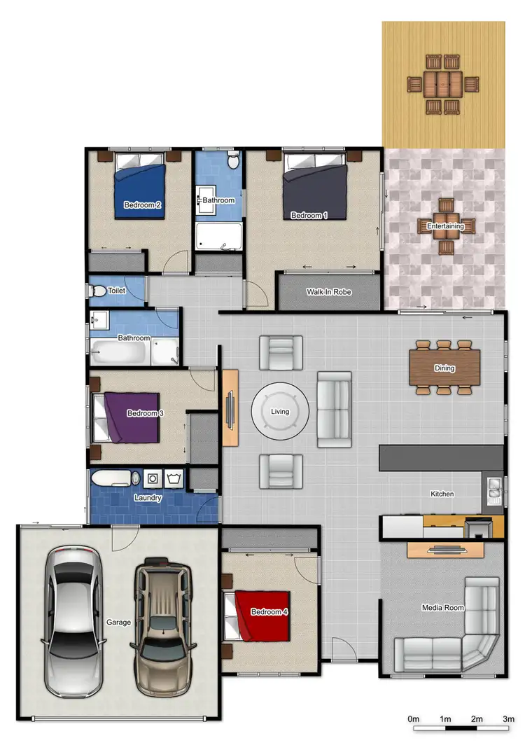 Floorplan of Homely house listing, 14 Cedarwood St, Berrinba QLD 4117