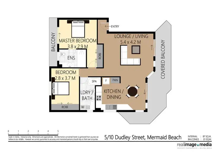 Floorplan of Homely apartment listing, Unit @ 10 Dudley Street, Mermaid Beach QLD 4218