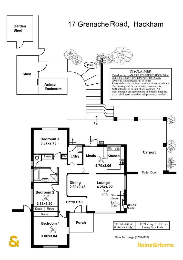 Floorplan of Homely house listing, 17 Grenache Road, Hackham SA 5163