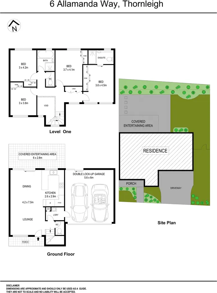 Floorplan of Homely house listing, 6 Allamanda Way, Thornleigh NSW 2120