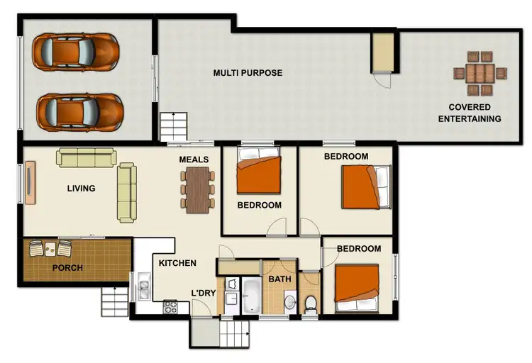 Floorplan of Homely house listing, 21 Gemini St, Inala QLD 4077