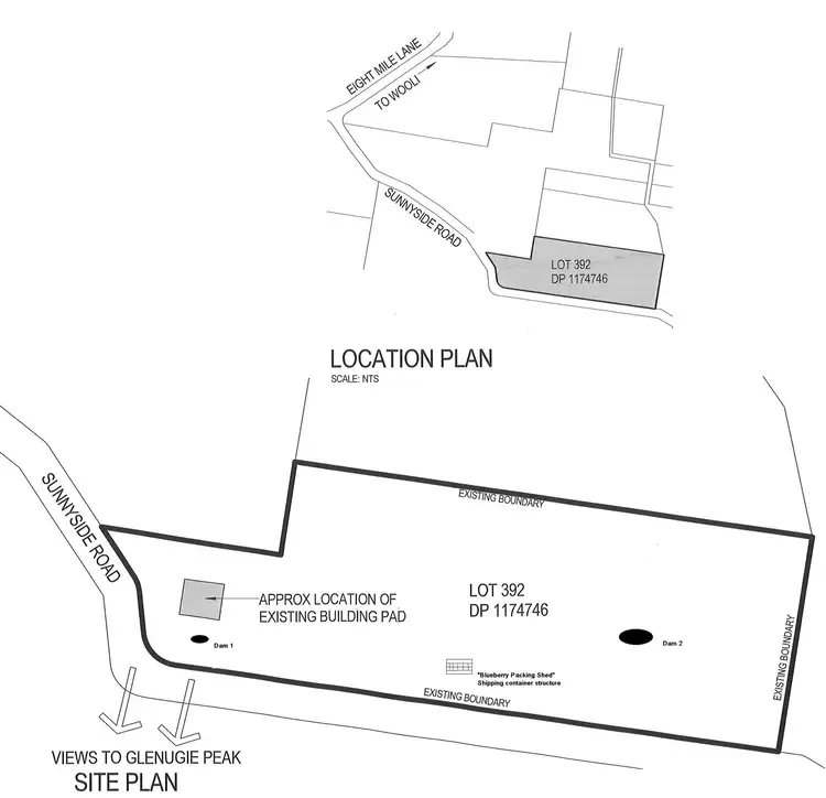 Floorplan of Homely rural property listing, Lot 392 Sunnyside Road, Glenugie NSW 2460
