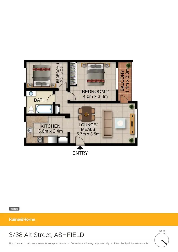 Floorplan of Homely apartment listing, 3/38 Alt Street, Ashfield NSW 2131