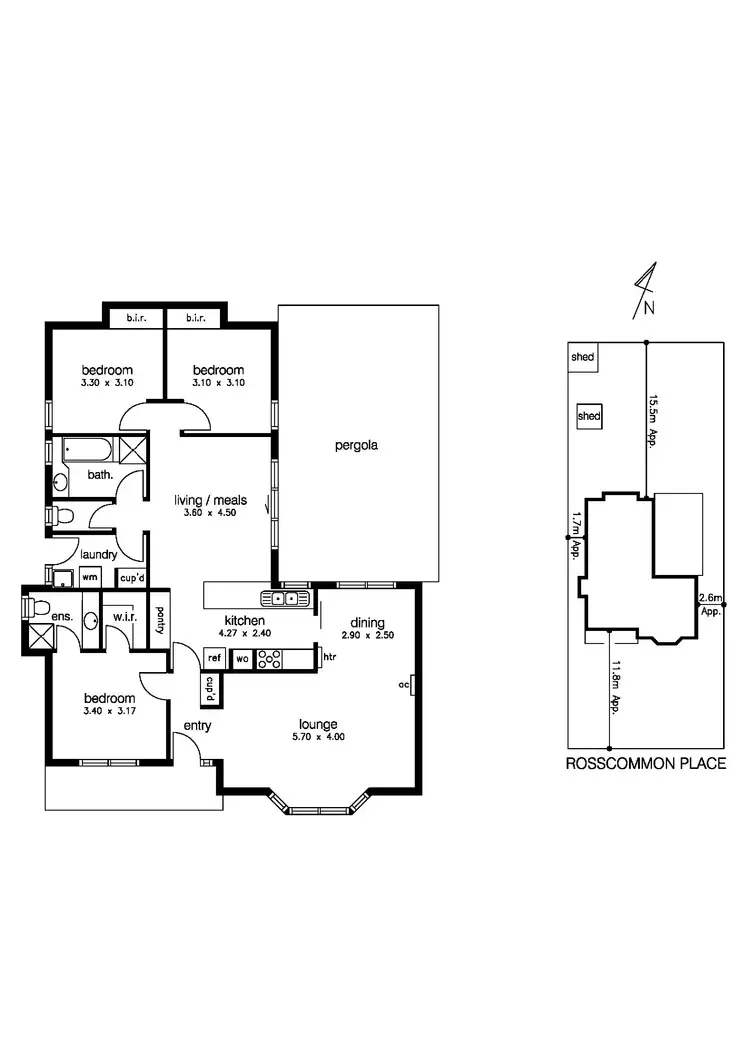 Floorplan of Homely house listing, 2 Rosscommon Place, Seabrook VIC 3028