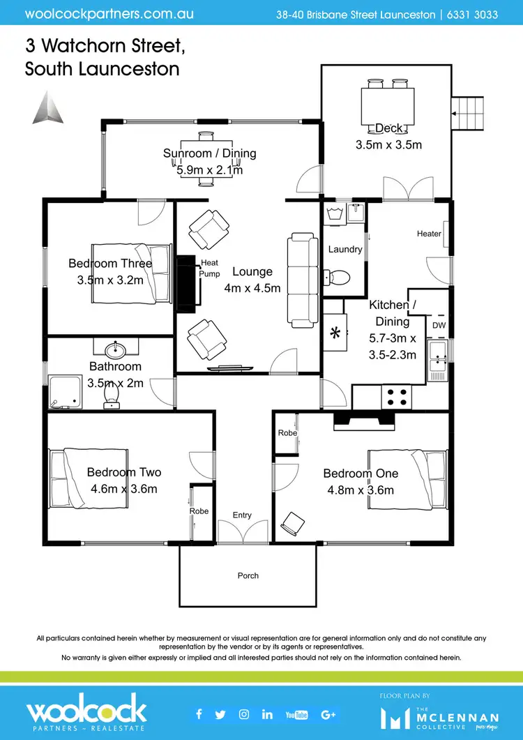 Floorplan of Homely house listing, 3 Watchorn St, South Launceston TAS 7249