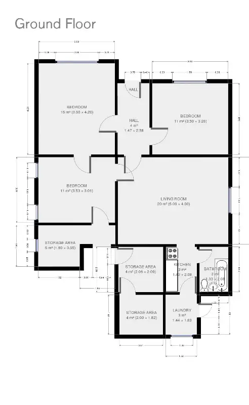 Floorplan of Homely house listing, 13 Dunning Street, Invermay TAS 7248