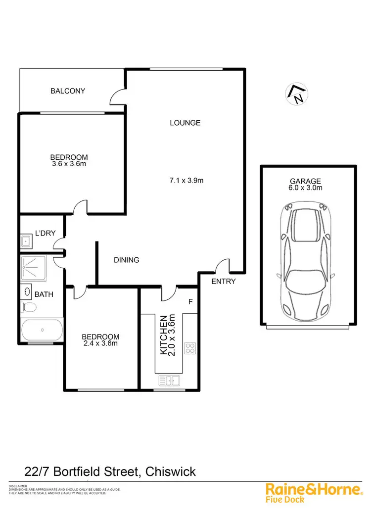 Floorplan of Homely apartment listing, 22/7 Bortfield Drive, Chiswick NSW 2046