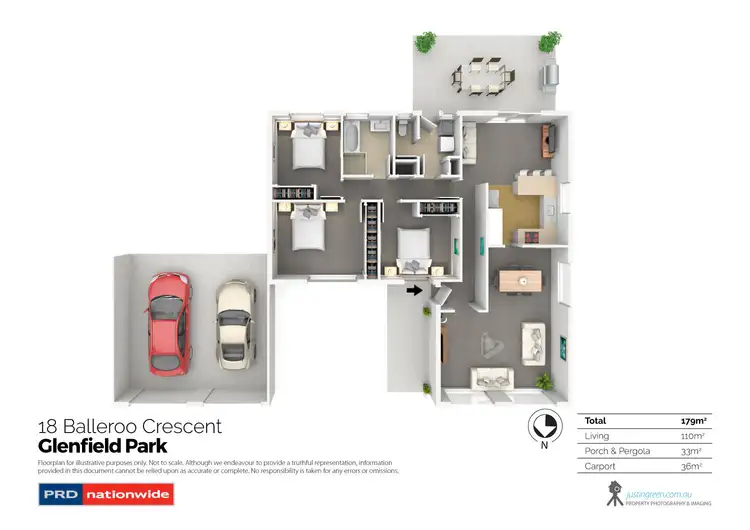 Floorplan of Homely house listing, 18 Balleroo Crescent, Glenfield Park NSW 2650