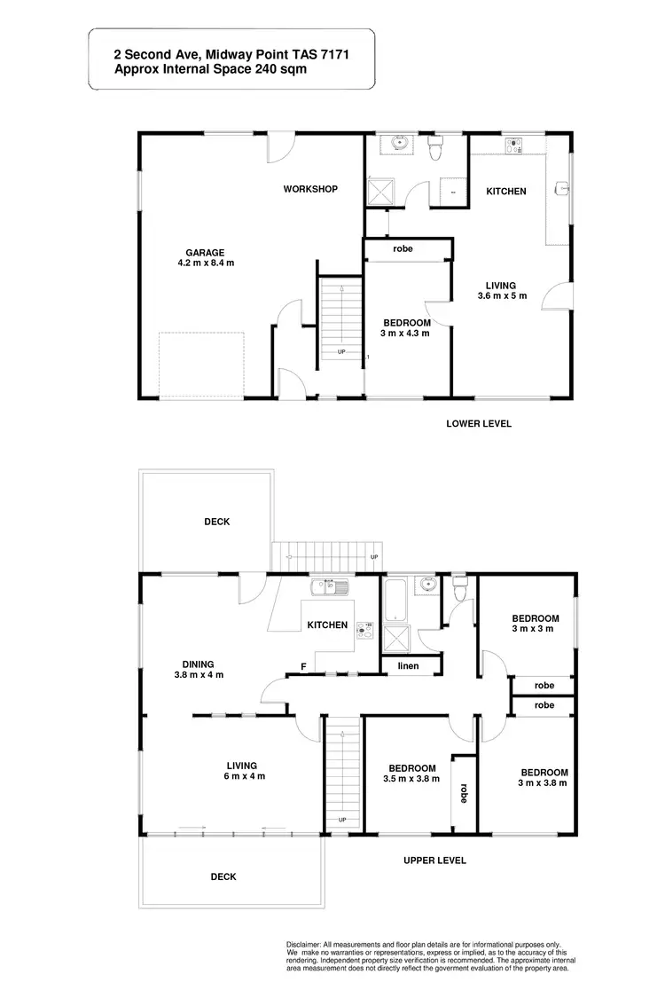 Floorplan of Homely house listing, 2 Second Avenue, Midway Point TAS 7171