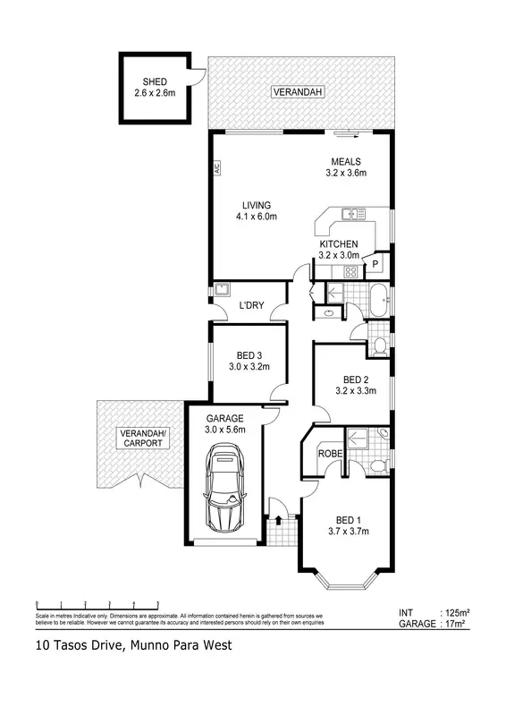 Floorplan of Homely house listing, 10 Tasos Drive, Munno Para West SA 5115