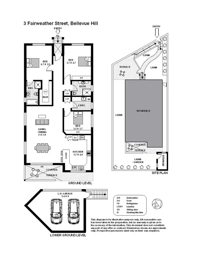 Floorplan of Homely house listing, 3 Fairweather St, Bellevue Hill NSW 2023