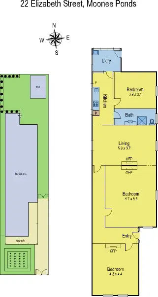 Floorplan of Homely house listing, 22 Elizabeth Street, Moonee Ponds VIC 3039