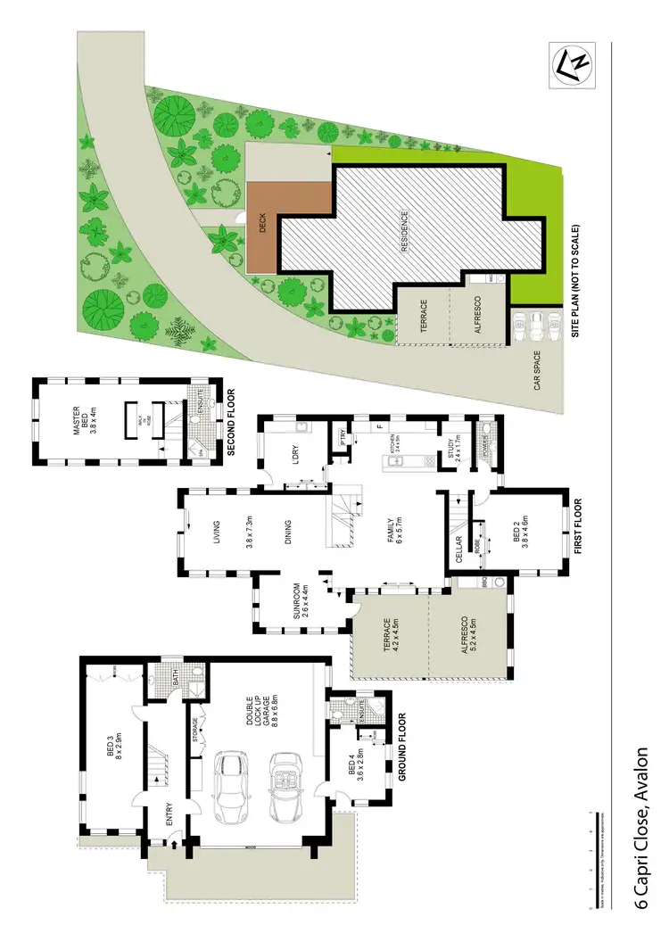 Floorplan of Homely house listing, 6 Capri Close, Avalon NSW 2107