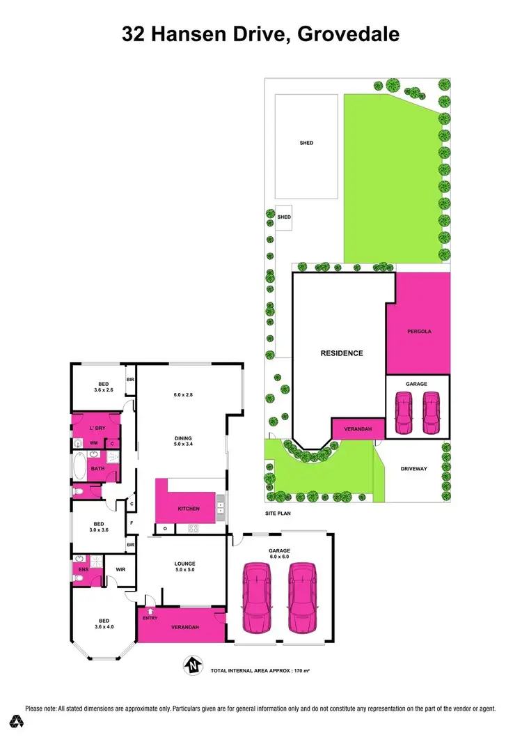 Floorplan of Homely house listing, 32 Hansen Drive, Grovedale VIC 3216