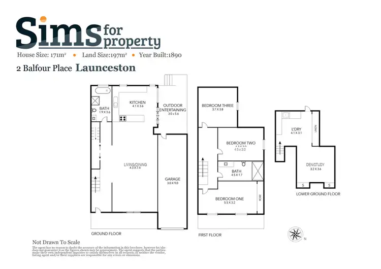 Floorplan of Homely house listing, 2 Balfour Place, Launceston TAS 7250