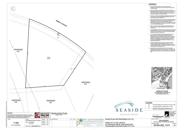 Floorplan of Homely land listing, Lot 213 Bimbla Street, Seaside Estate Stage 2, Dolphin Point NSW 2539
