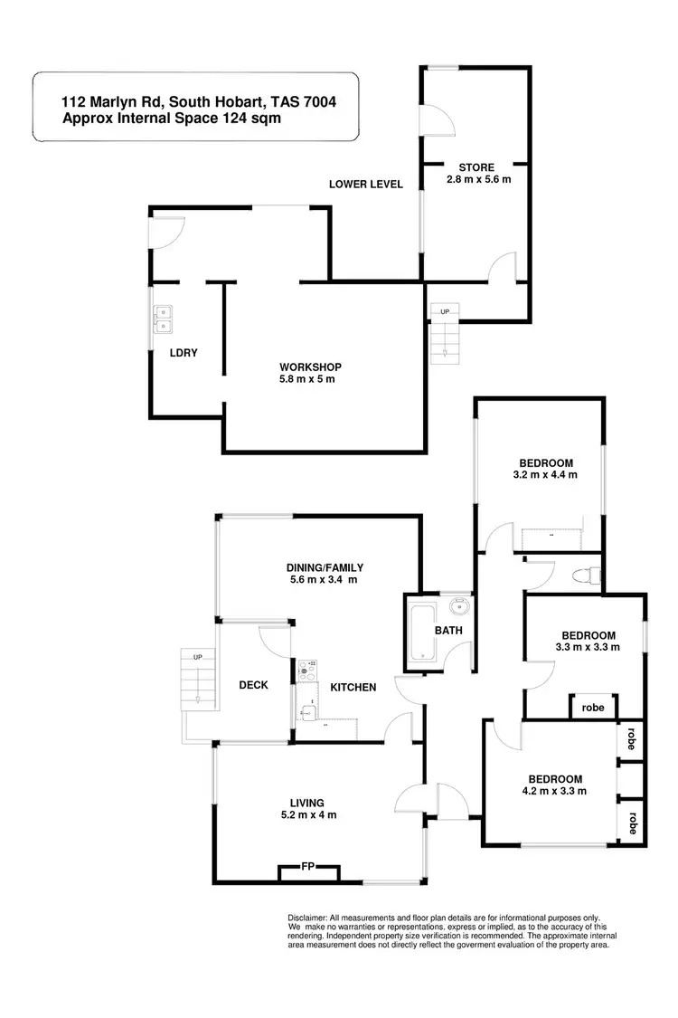 Floorplan of Homely house listing, 112 Marlyn Road, South Hobart TAS 7004