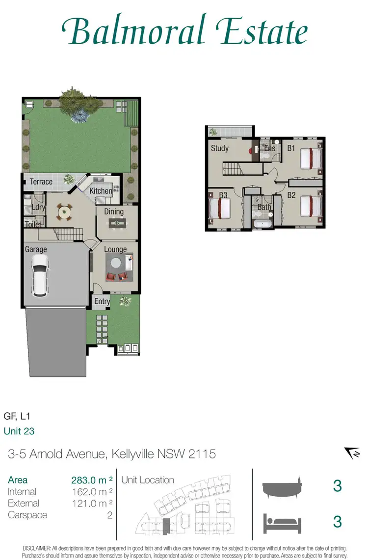 Floorplan of Homely townhouse listing, 23/2 McCausland Place, Kellyville NSW 2155