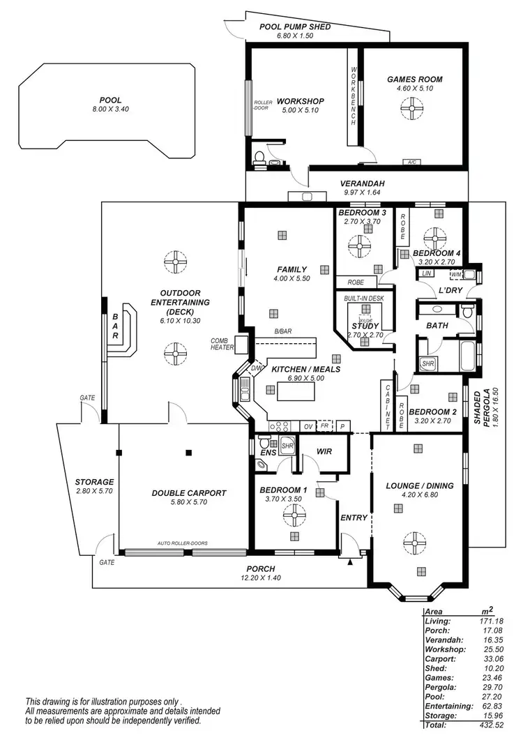 Floorplan of Homely house listing, 12 Coorumbena Crescent, Morphett Vale SA 5162