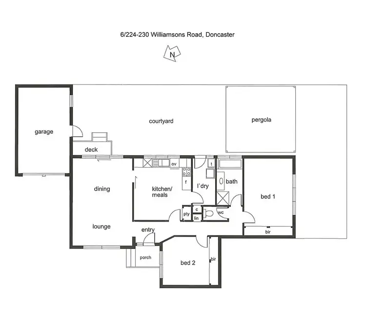 Floorplan of Homely unit listing, 6/224-230 Williamsons Road, Doncaster VIC 3108