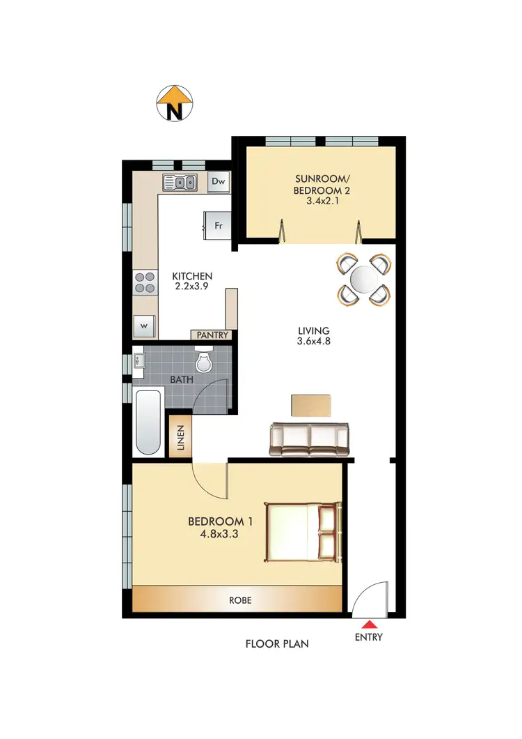 Floorplan of Homely apartment listing, 5/63 William Street, Double Bay NSW 2028