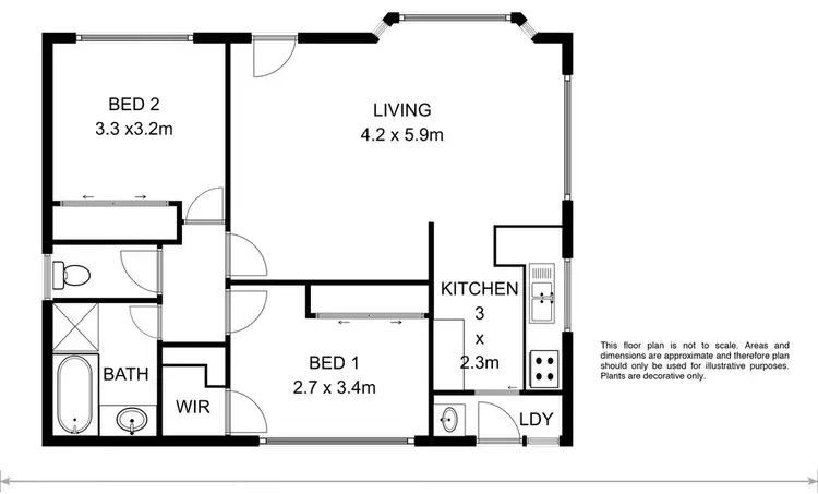 Floorplan of Homely villa listing, 20-38 Amiens Ave, Moonah TAS 7009