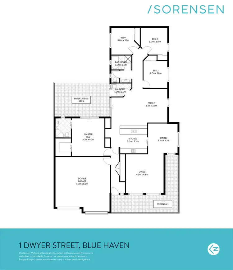 Floorplan of Homely house listing, 1 Dwyer Street, Blue Haven NSW 2262