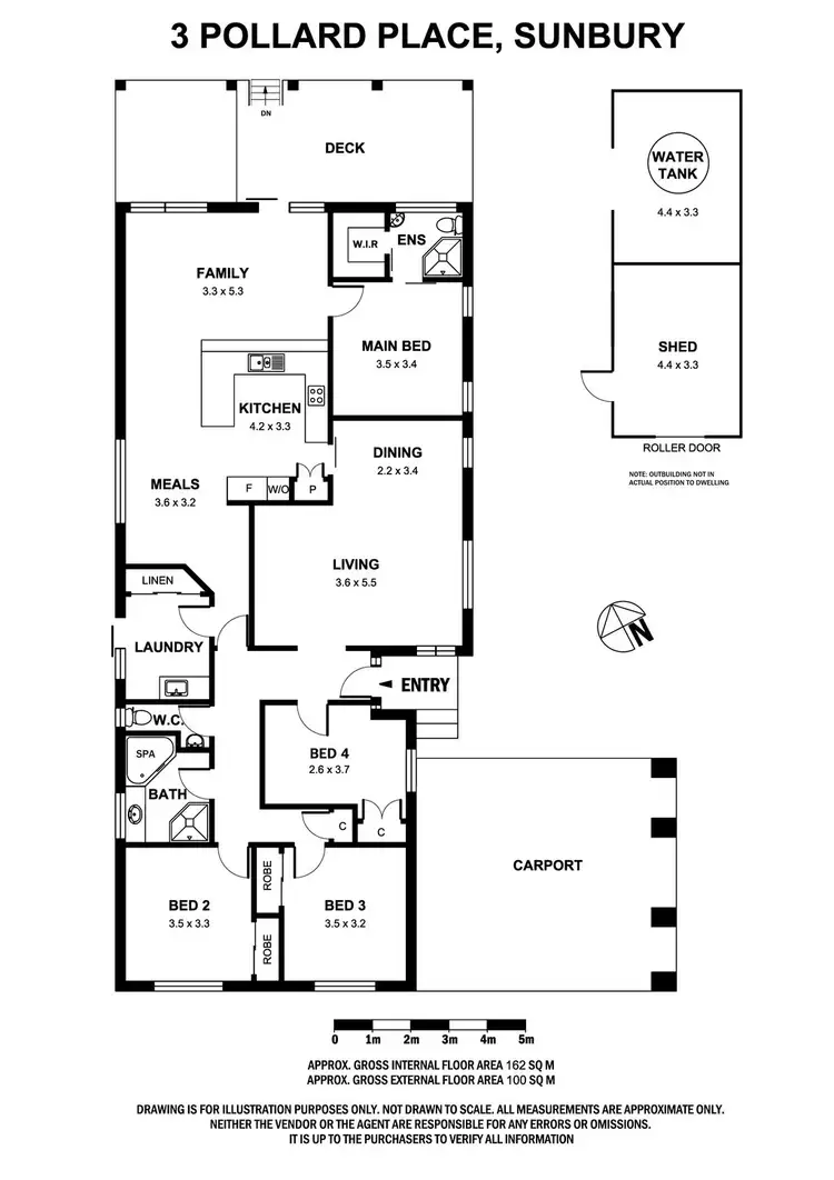 Floorplan of Homely house listing, 3 Pollard Place, Sunbury VIC 3429