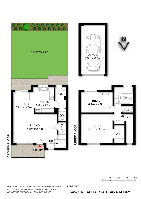 Floorplan of Homely townhouse listing, 2/35-39 Regatta Rd, Canada Bay NSW 2046