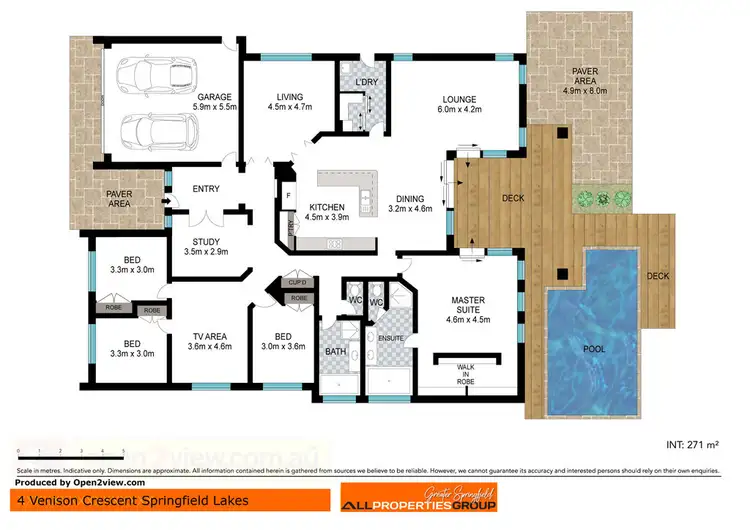 Floorplan of Homely house listing, 4 Venison Crescent, Springfield Lakes QLD 4300