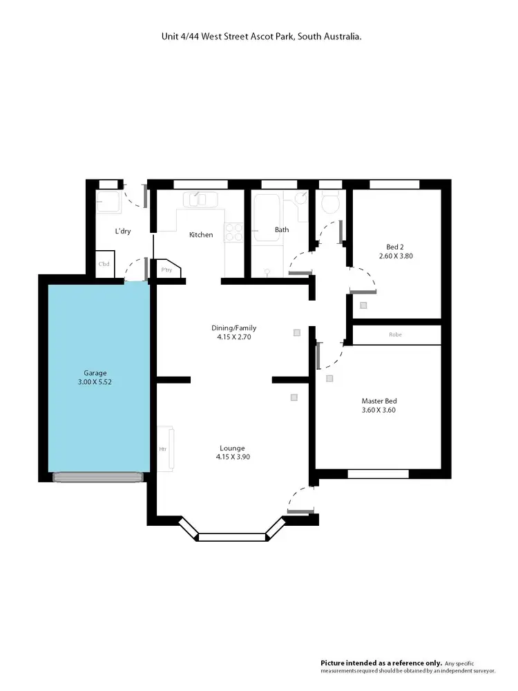 Floorplan of Homely unit listing, 4-44 West Street, Ascot Park SA 5043