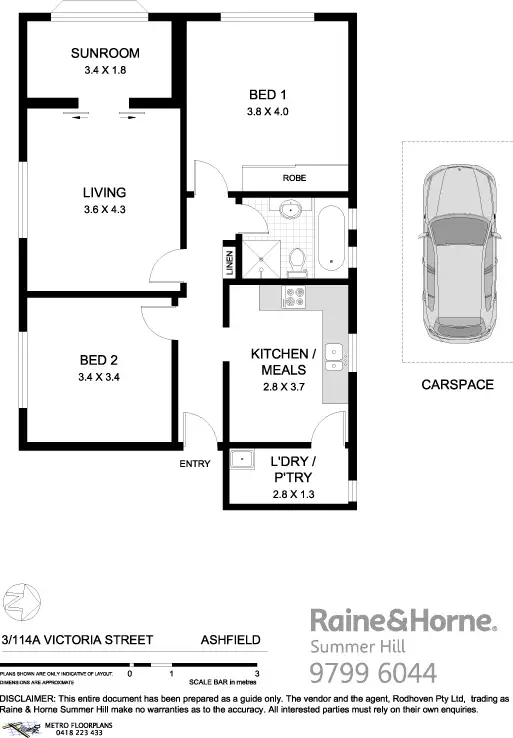 Floorplan of Homely apartment listing, 3/114 A Victoria Street, Ashfield NSW 2131