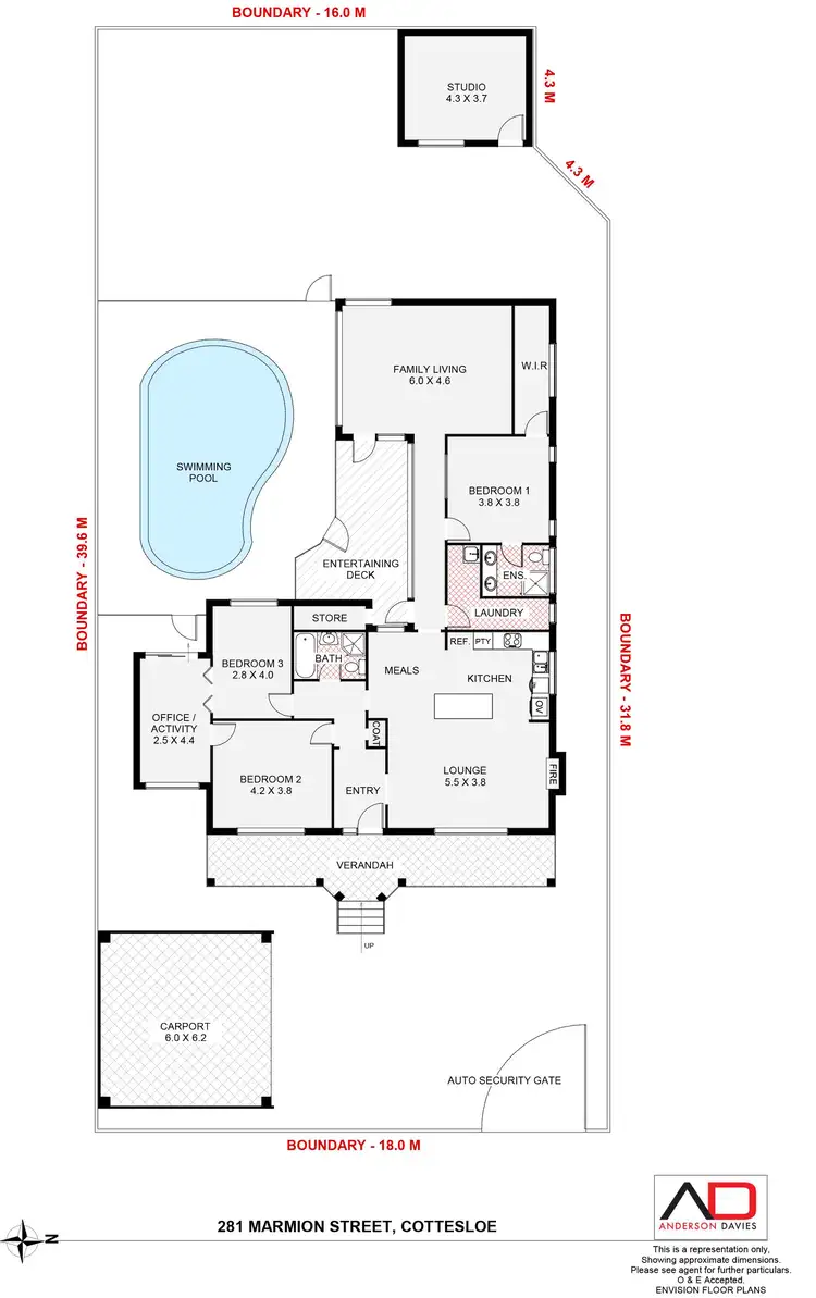 Floorplan of Homely house listing, 281 Marmion Street, Cottesloe WA 6011