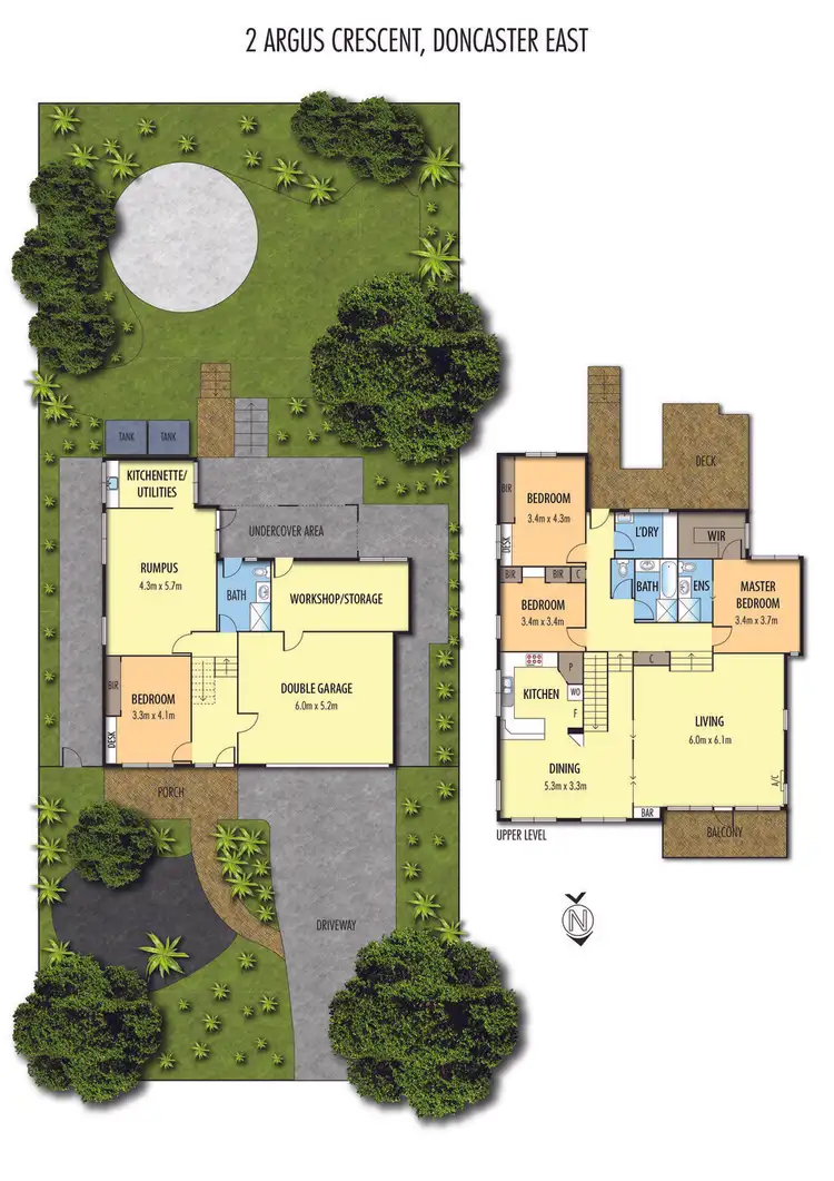 Floorplan of Homely house listing, 2 Argus Crescent, Doncaster East VIC 3109