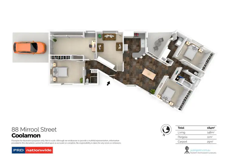 Floorplan of Homely house listing, 88 Mirrool Street, Coolamon NSW 2701