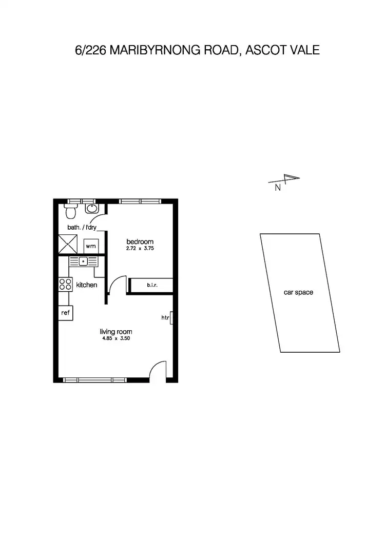 Floorplan of Homely apartment listing, 6/226 Maribyrnong Road, Ascot Vale VIC 3032