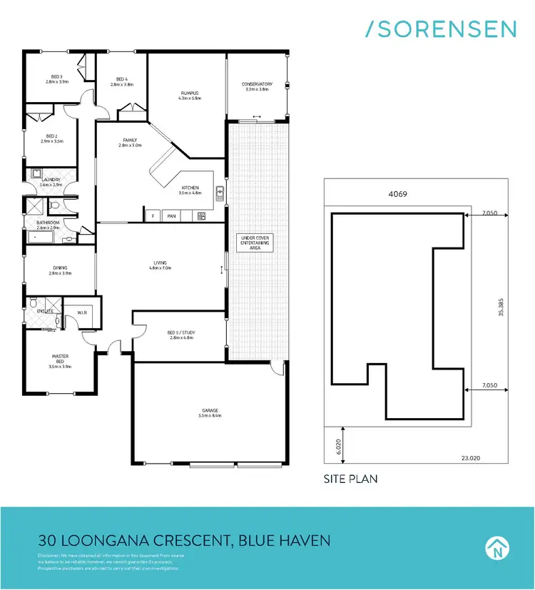 Floorplan of Homely house listing, 30 Loongana Crescent, Blue Haven NSW 2262