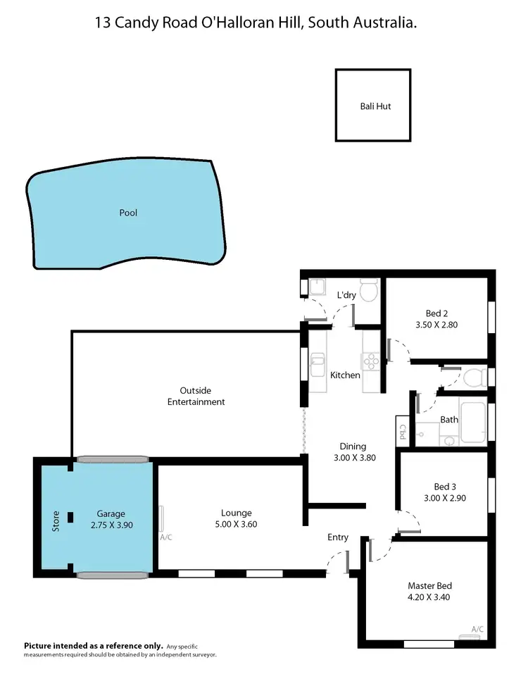 Floorplan of Homely house listing, 13 Candy Road, O'halloran Hill SA 5158