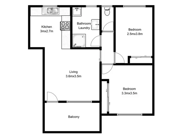 Floorplan of Homely house listing, 2/32 Rann Street, Fairy Meadow NSW 2519