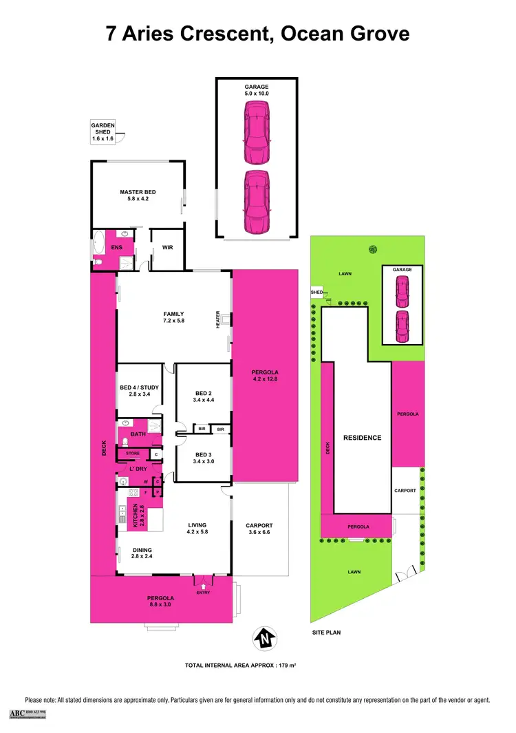 Floorplan of Homely house listing, 7 Aries Crescent, Ocean Grove VIC 3226