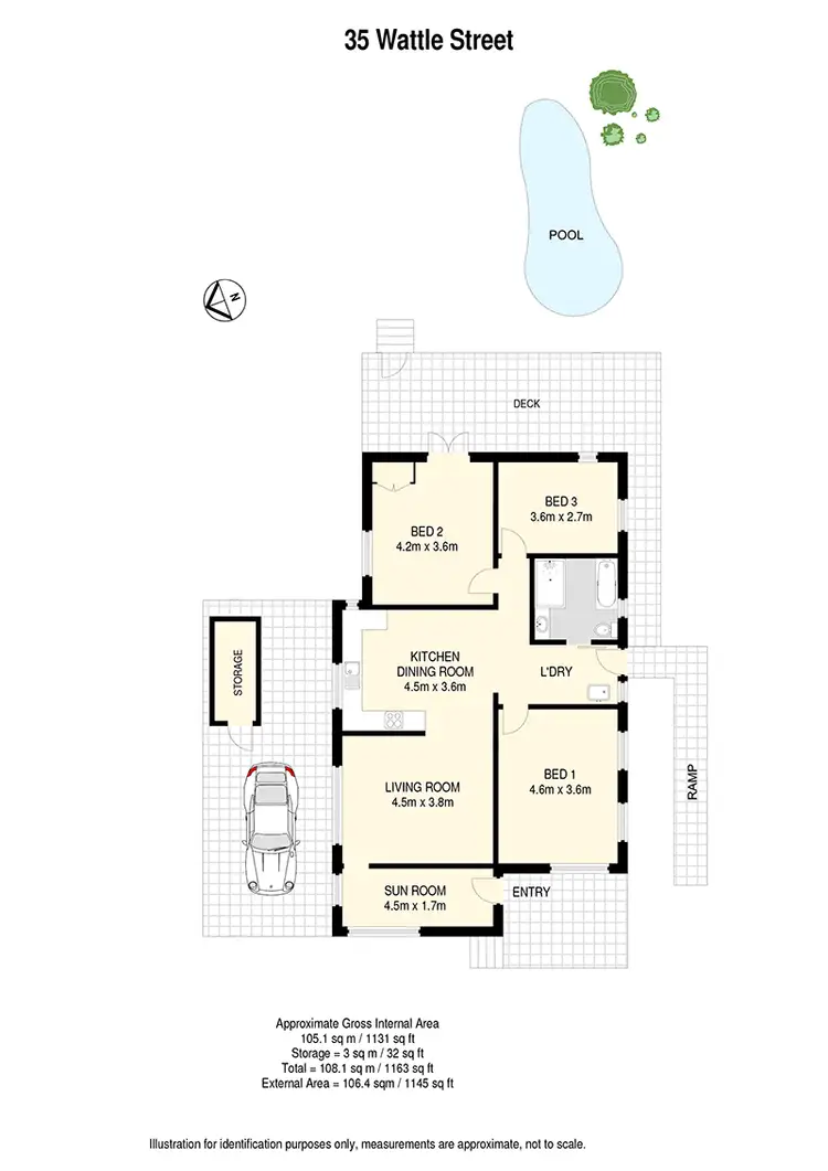 Floorplan of Homely house listing, 35 Wattle Street, Enoggera QLD 4051