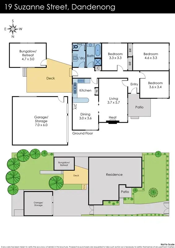 Floorplan of Homely house listing, 19 Suzanne Street, Dandenong VIC 3175