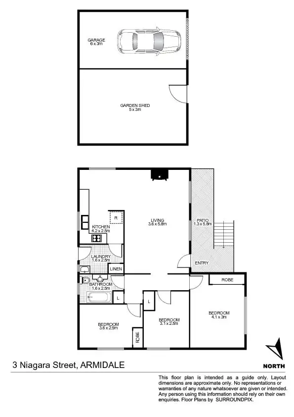 Floorplan of Homely house listing, 3 Niagara Street, Armidale NSW 2350