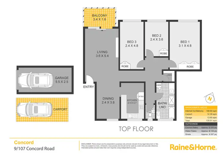 Floorplan of Homely apartment listing, 9/107 Concord Road, Concord NSW 2137