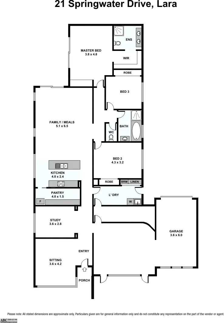 Floorplan of Homely house listing, 21 Springwater Drive, Lara VIC 3212
