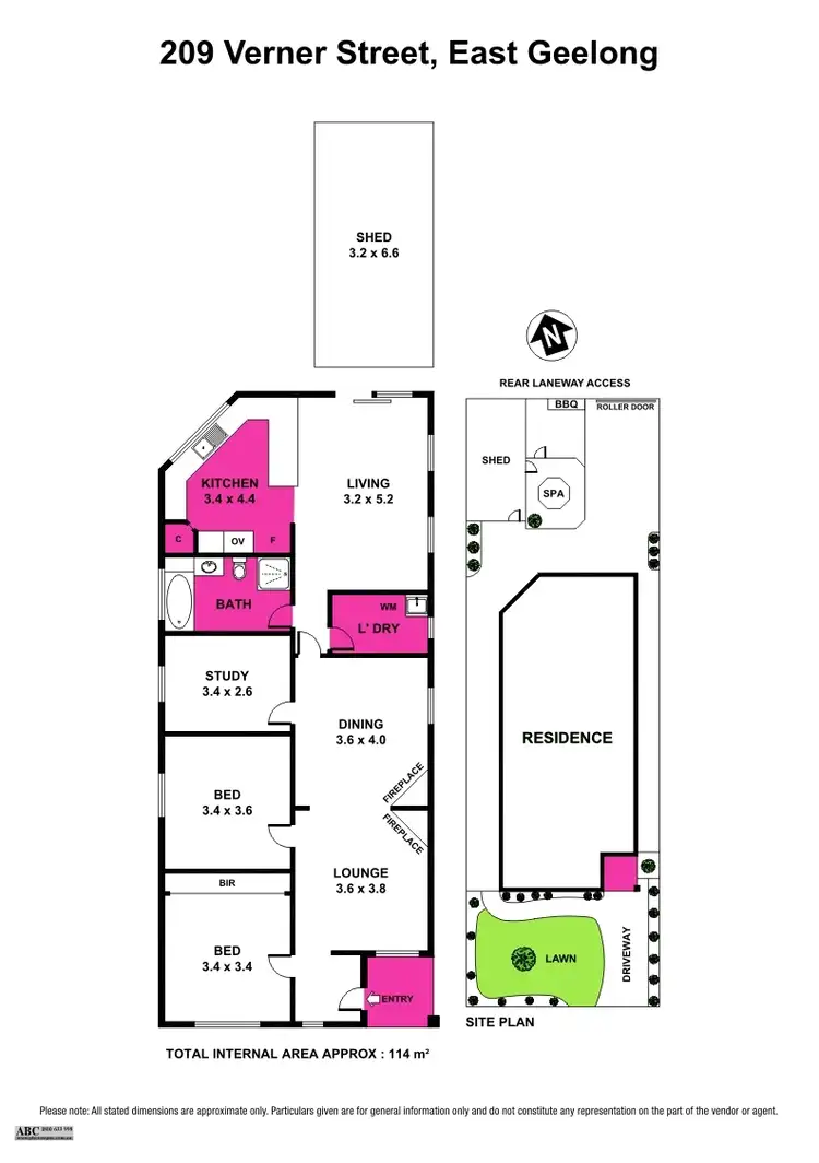 Floorplan of Homely house listing, 201 Verner Street, East Geelong VIC 3219