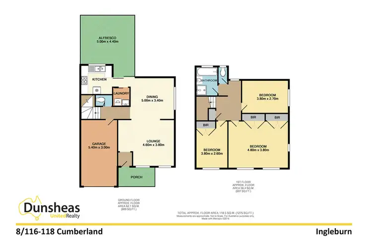 Floorplan of Homely townhouse listing, 8/116-118 Cumberland Road, Ingleburn NSW 2565